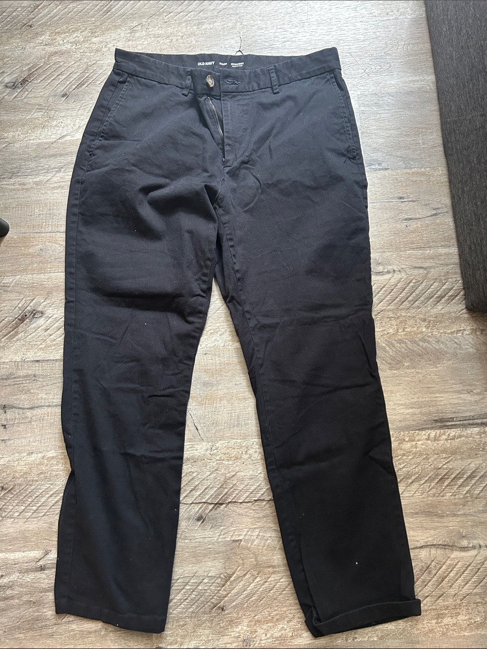 Old Navy Men's Black Chinos - Straight Fit